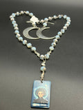 Beaded Edward Scissorhands Tarot Necklace