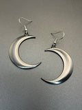 Black Crescent Moon Earrings