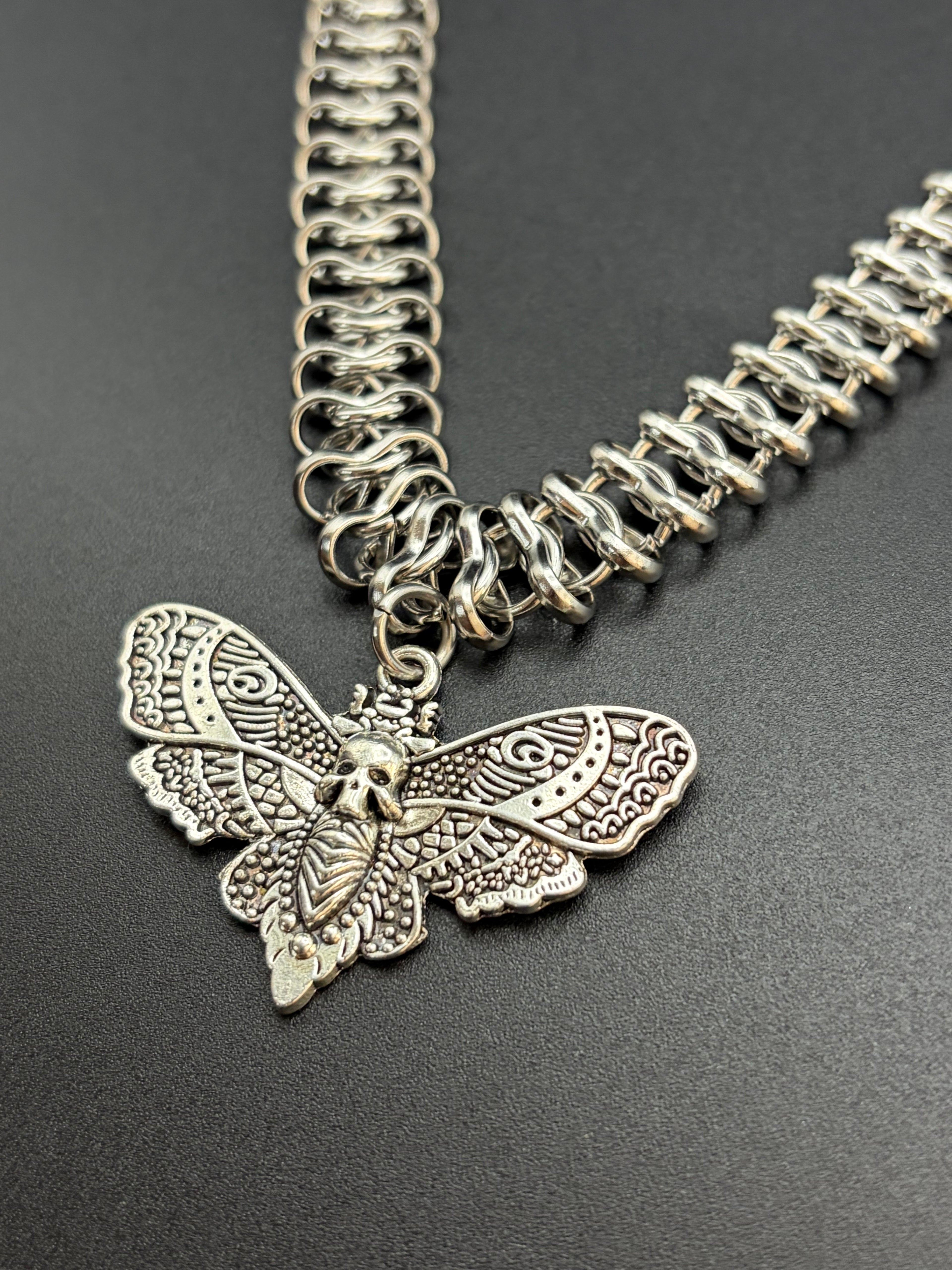 Death Head Moth S-Loop Necklace