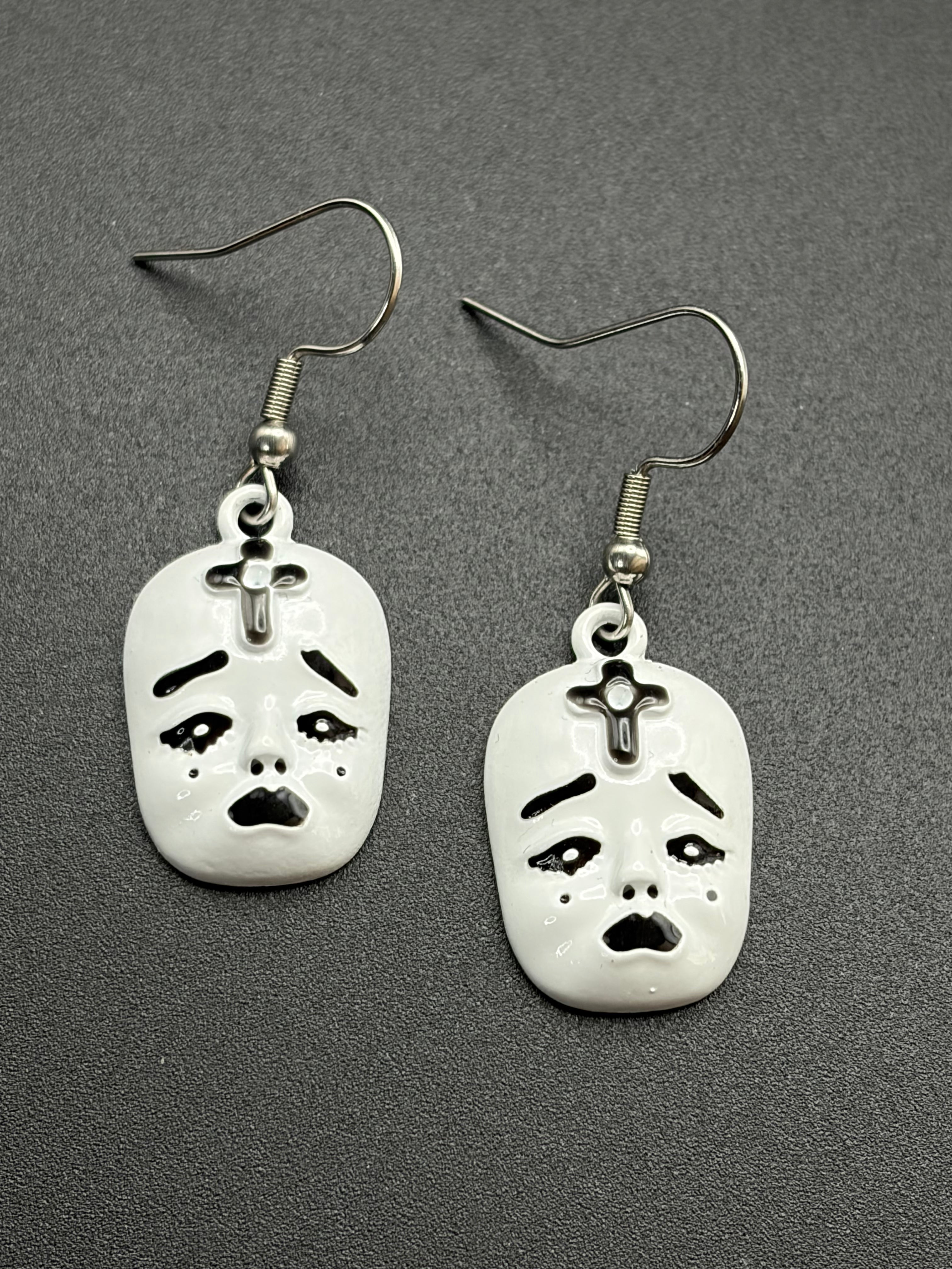 Enamel Baby Clown Earrings