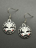 Enamel Goth Clown Earrings
