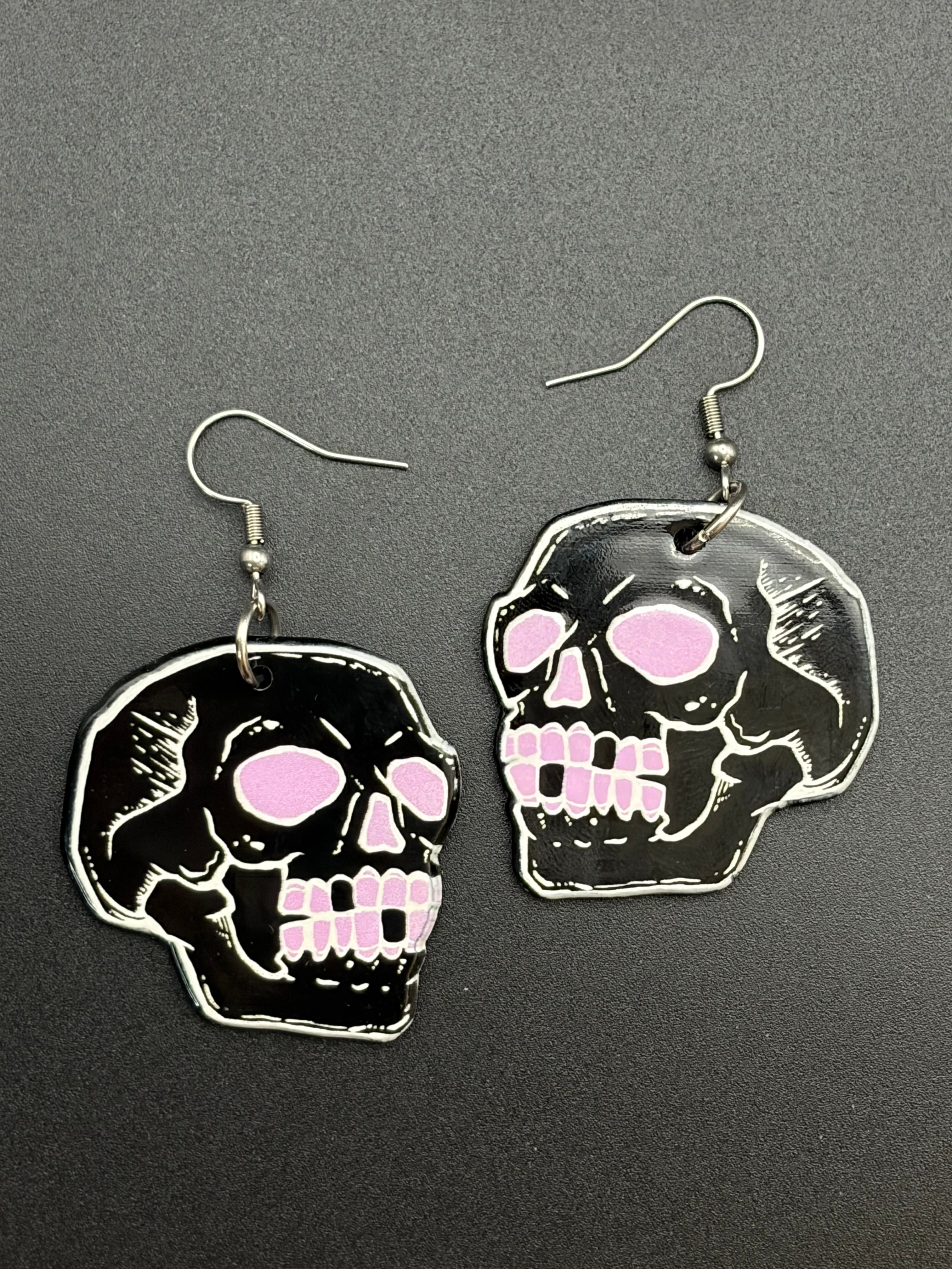 Resin Skull Earrings