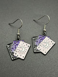 Enamel Tarot Card Earrings