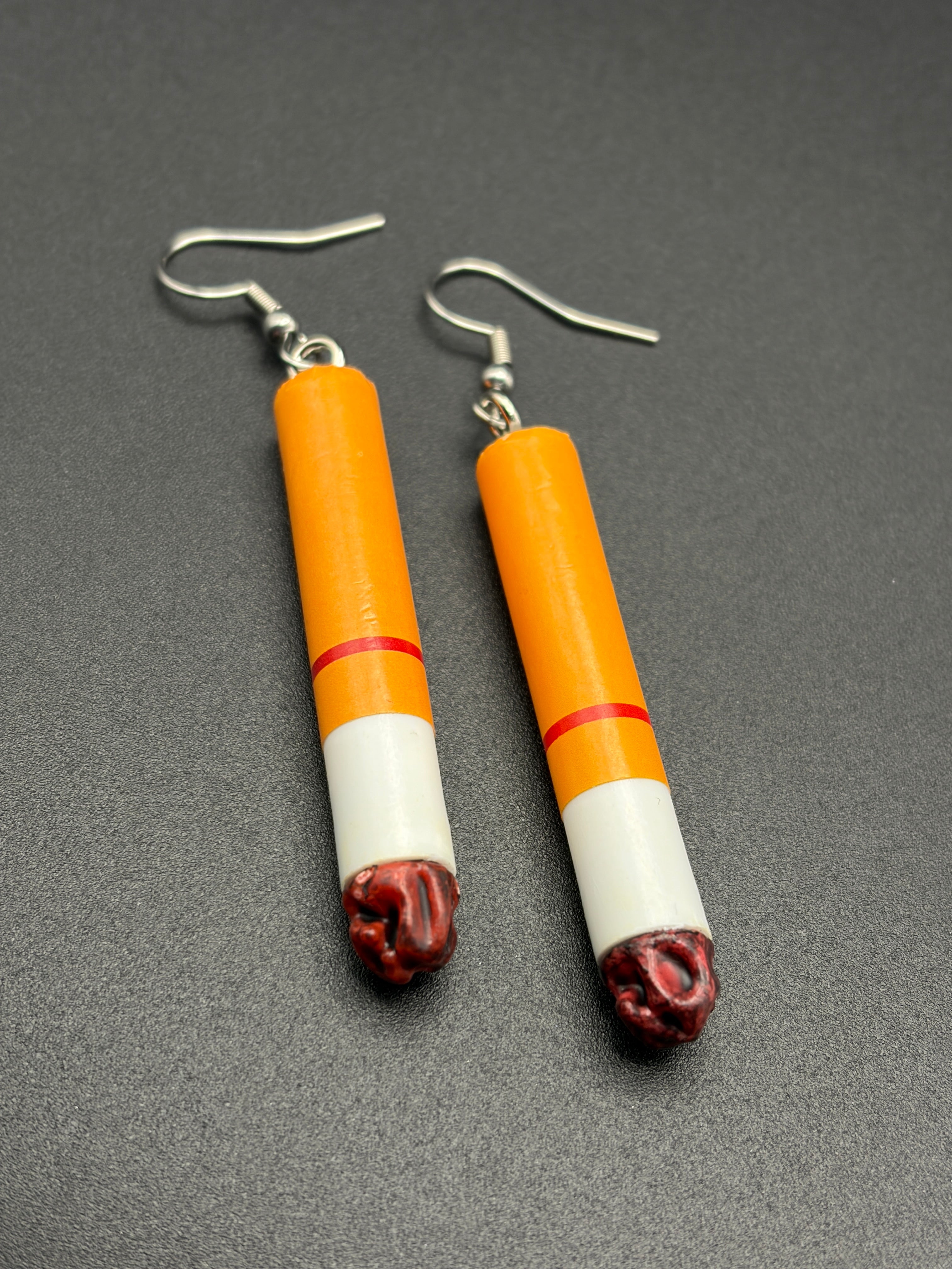 Cigarette Earrings (Smoked)