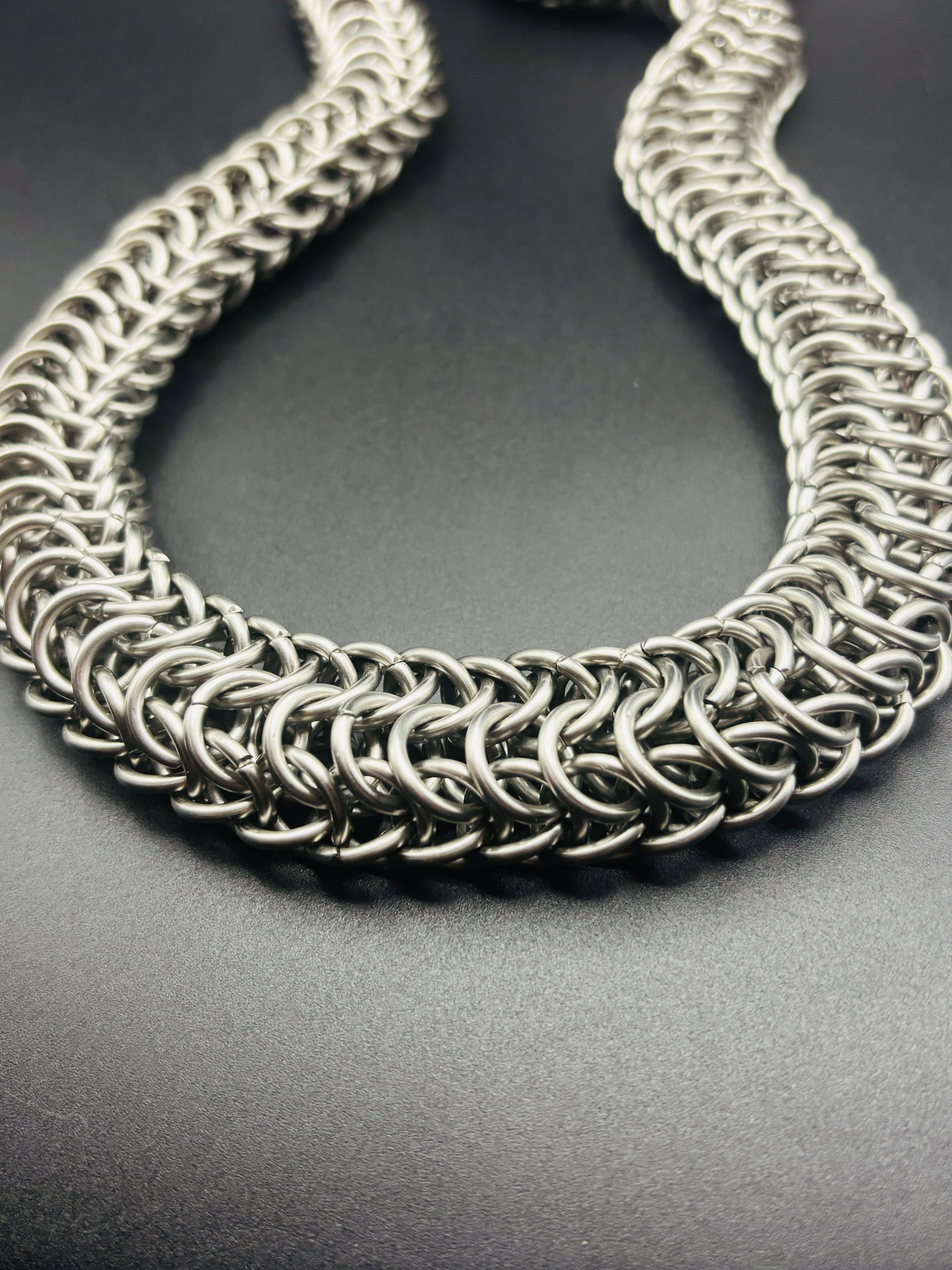 Persian Dragonback Chainmail Necklace