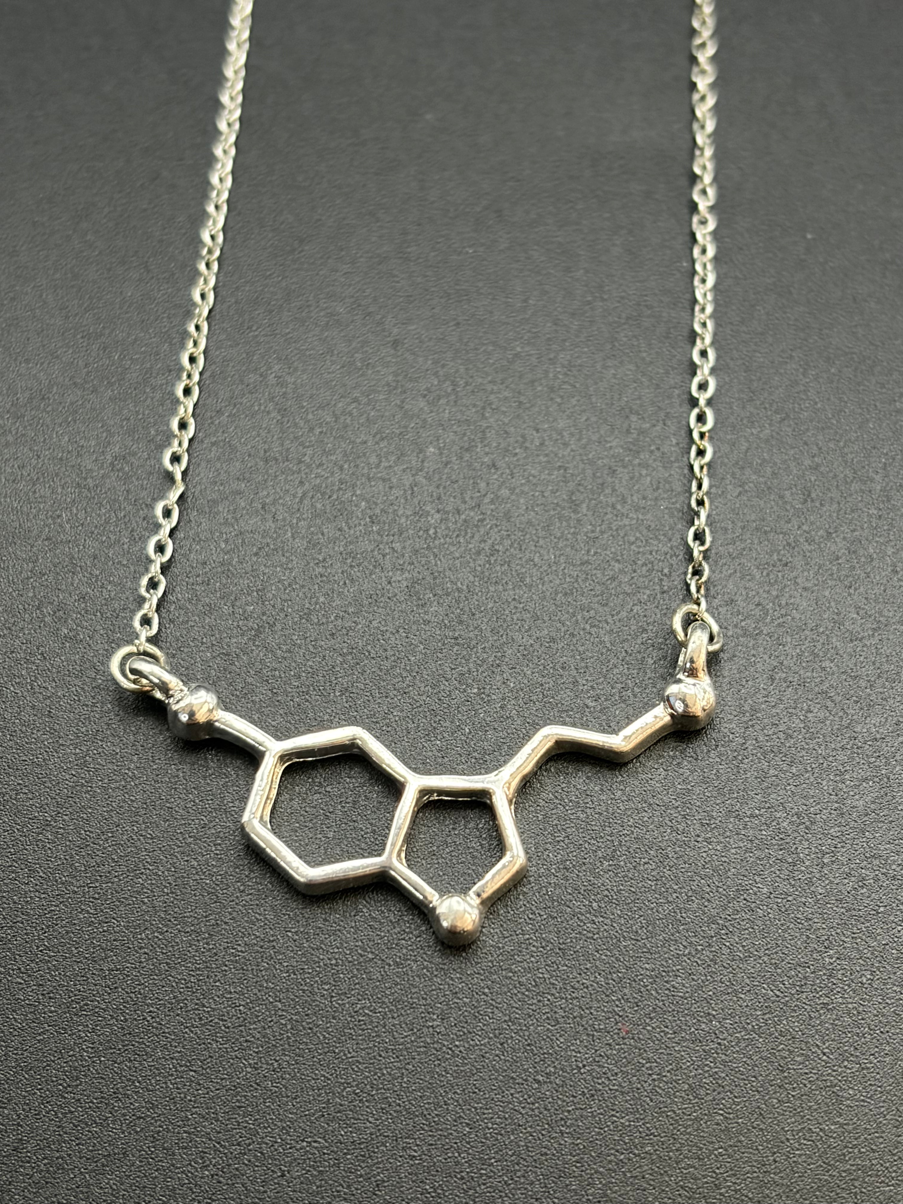 Serotonin Molecule Necklace