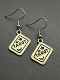 Metal Tarot Card Earrings