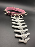 Pink Hearts Vertebra Collar