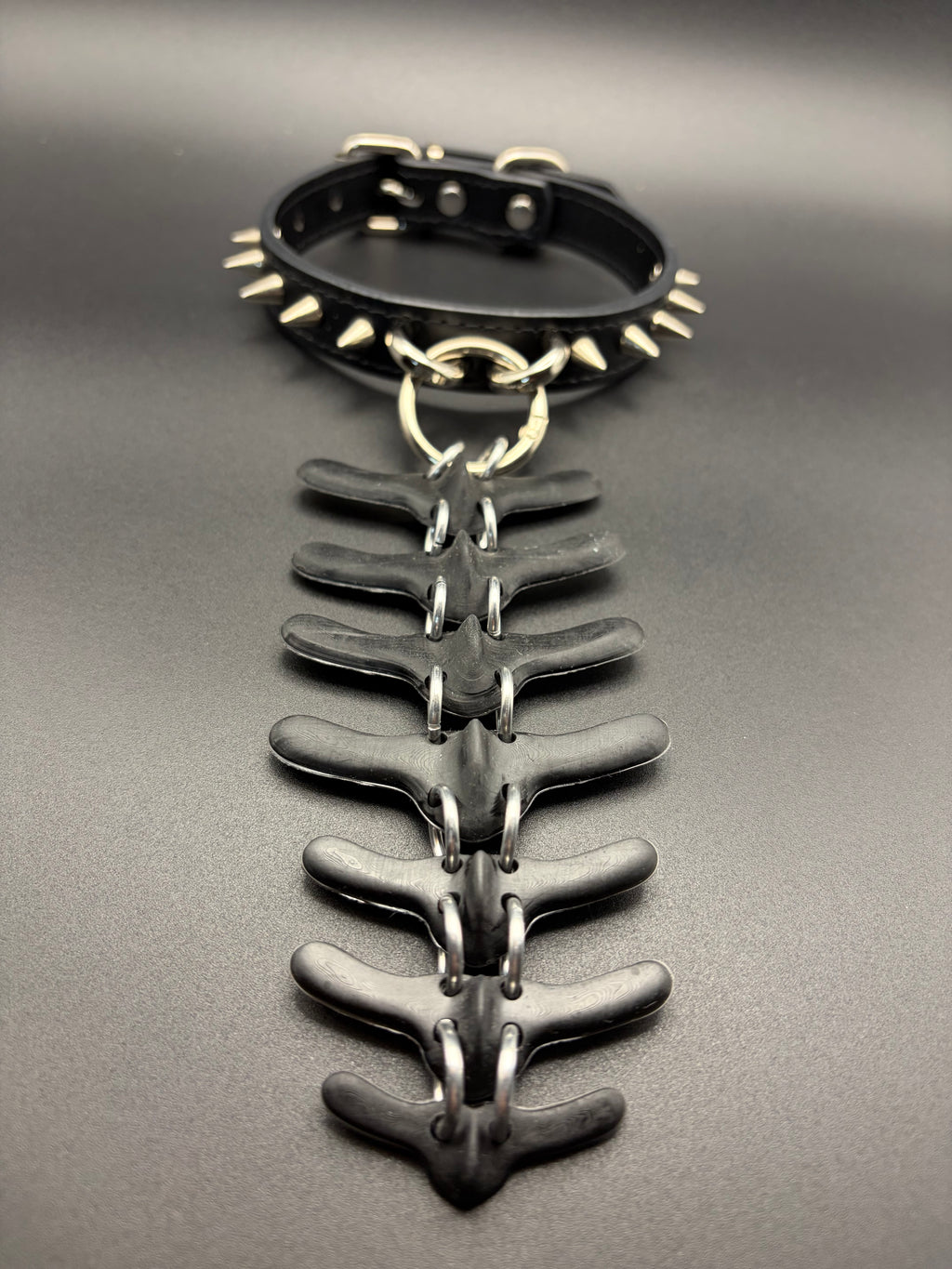 Small Swappable Vertebra Collar (Black / Black)