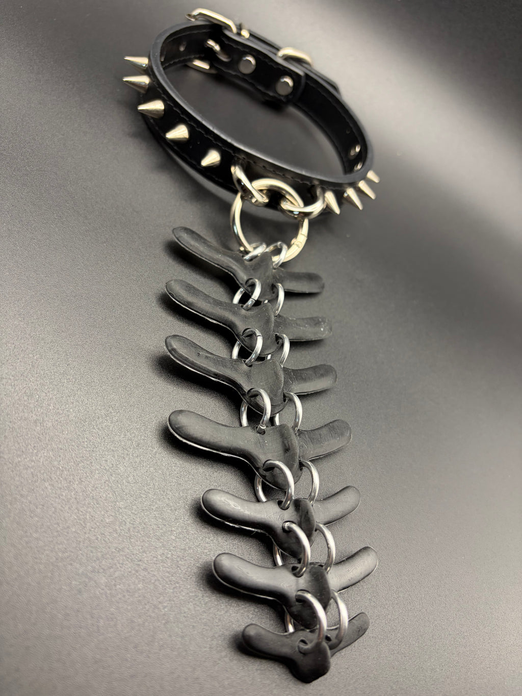 Small Swappable Vertebra Collar (Black / Black)