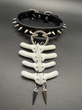 Small Swappable Vertebra Collar (Black / White)