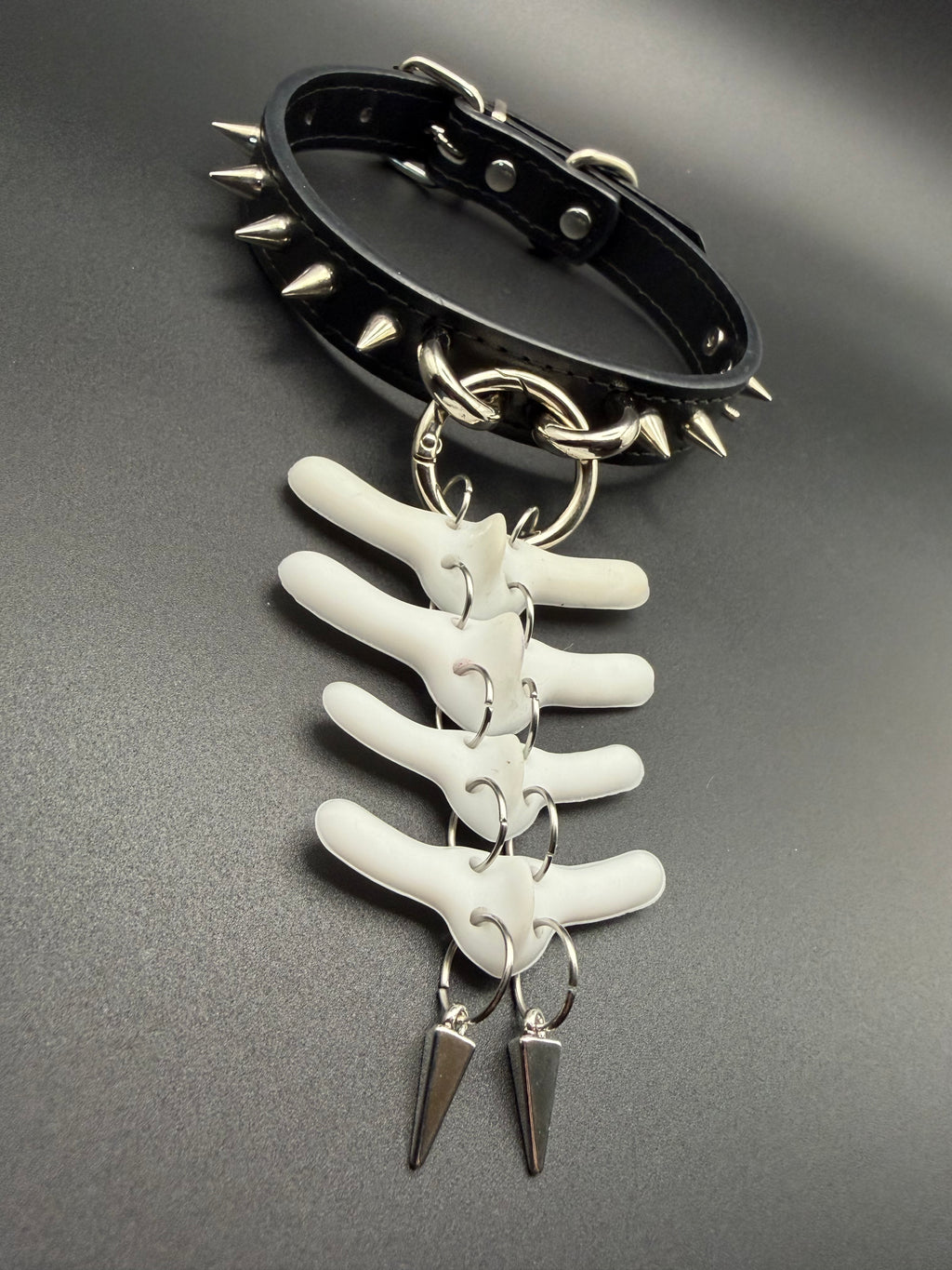 Small Swappable Vertebra Collar (Black / White)