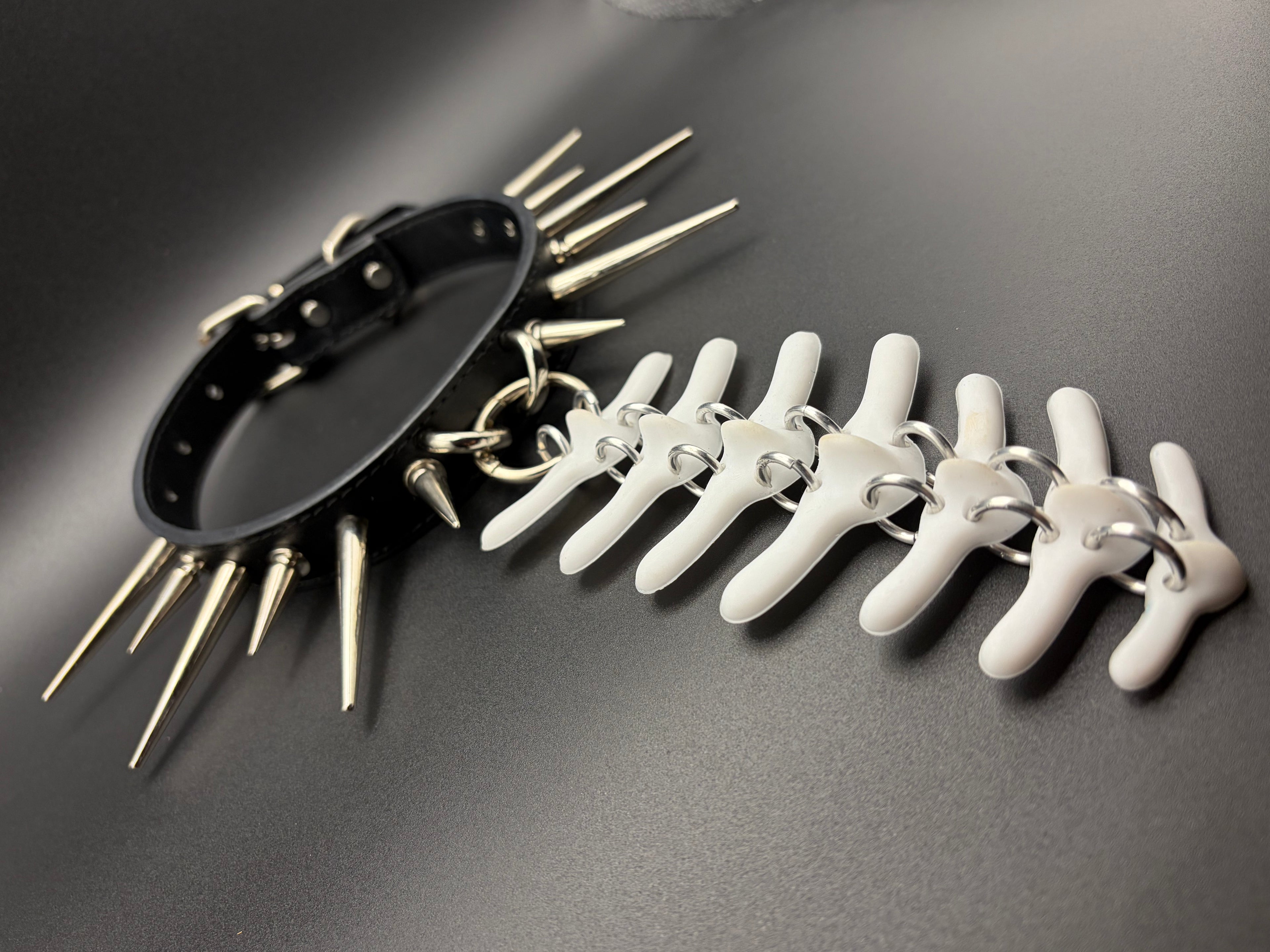 Swappable Vertebra Collar (Black / White)