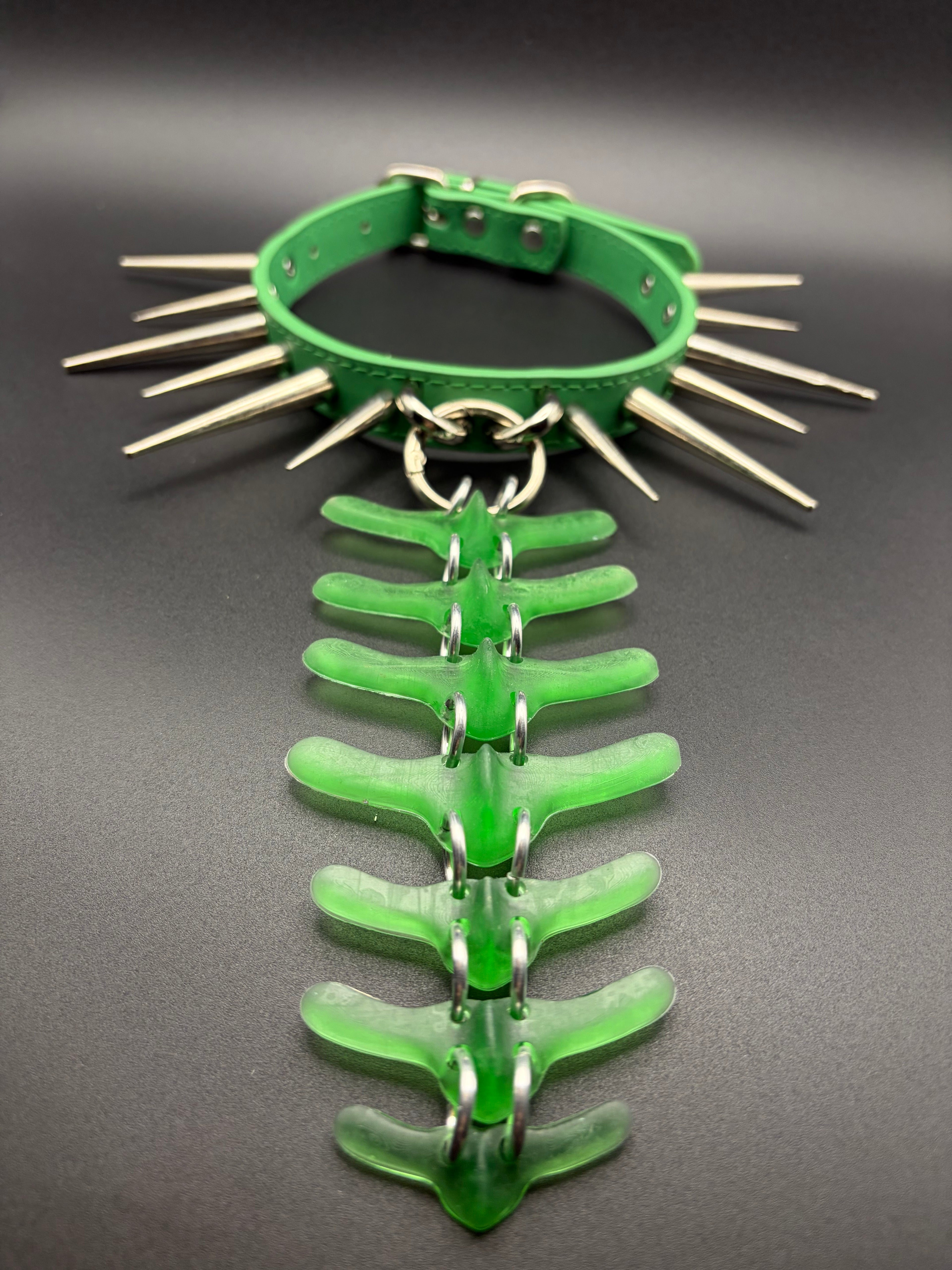 Swappable Vertebra Collar (Green / Green)