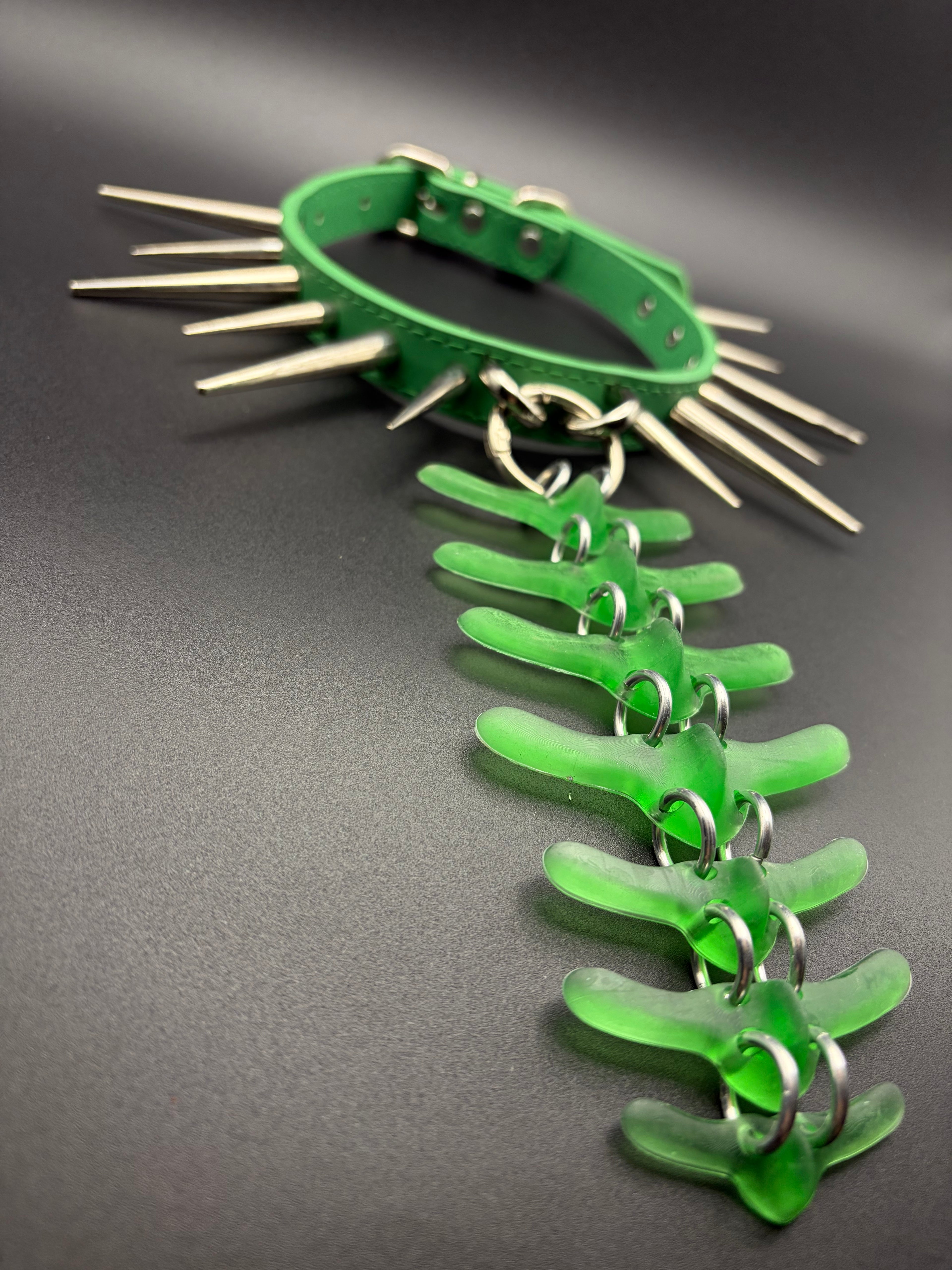 Swappable Vertebra Collar (Green / Green)