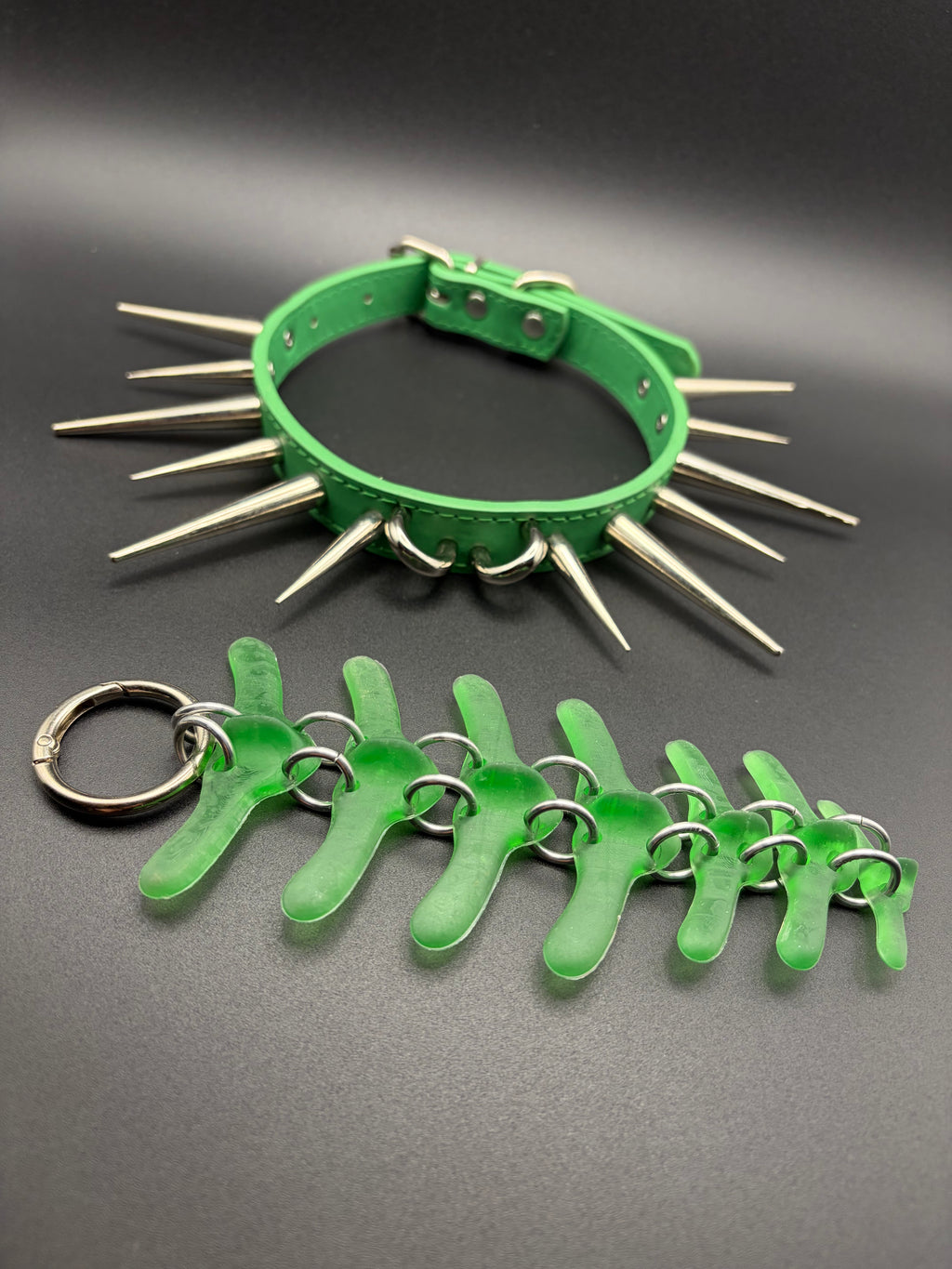 Swappable Vertebra Collar (Green / Green)