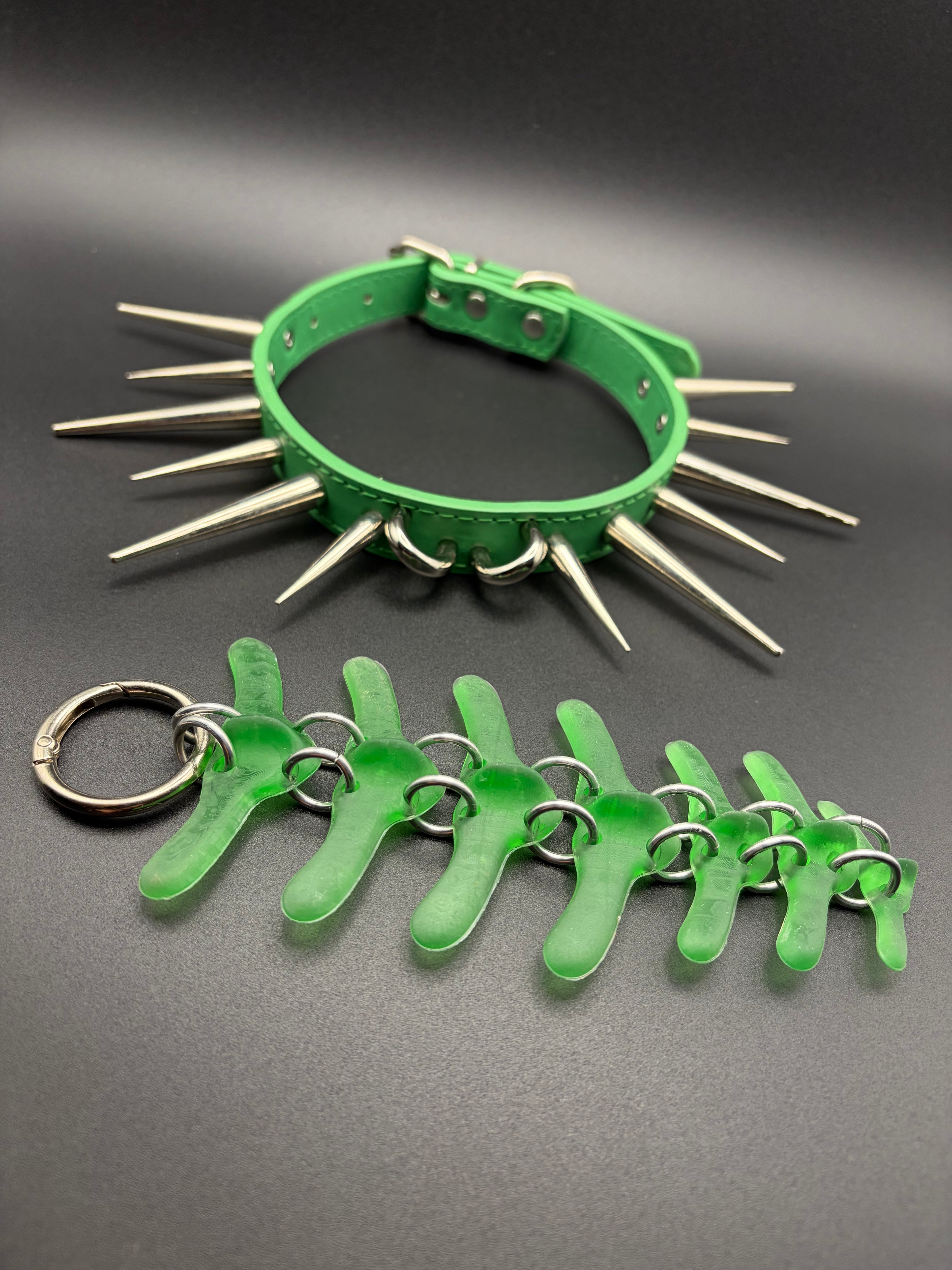 Swappable Vertebra Collar (Green / Green)