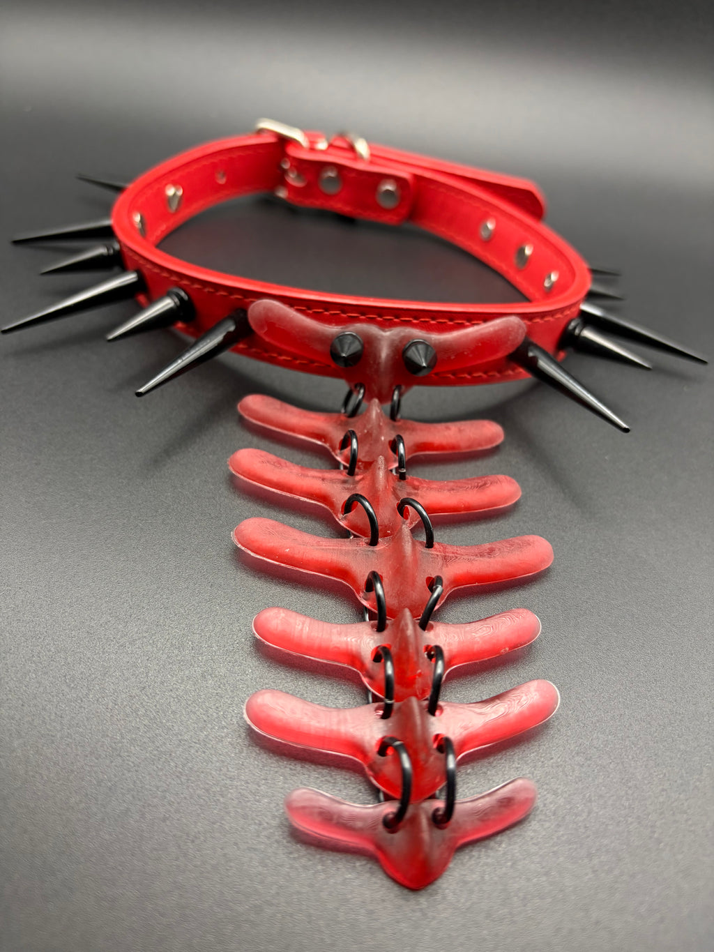 Fixed Vertebra Collar (Red / Black)