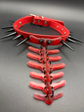 Fixed Vertebra Collar (Red / Black)