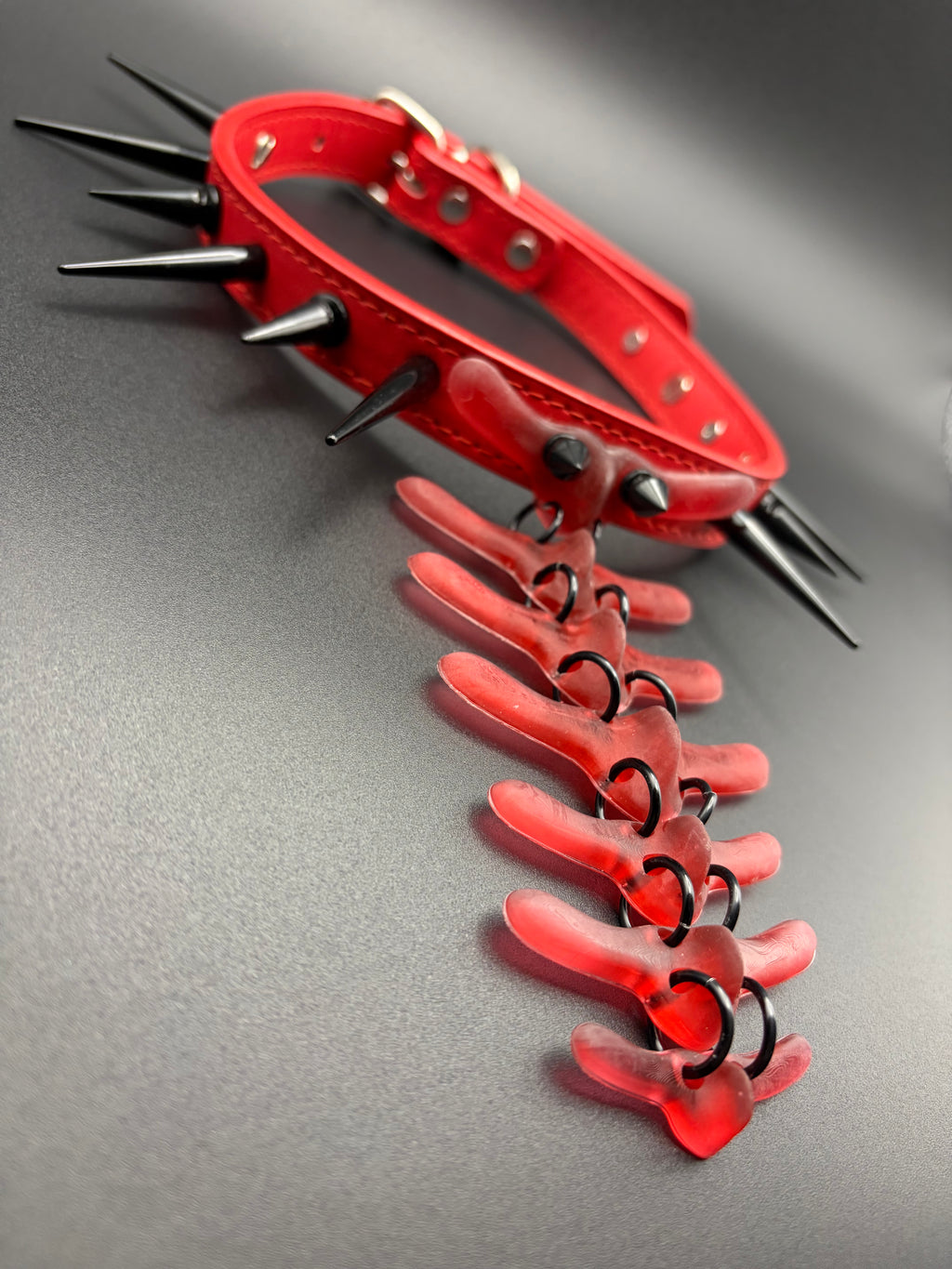 Fixed Vertebra Collar (Red / Black)