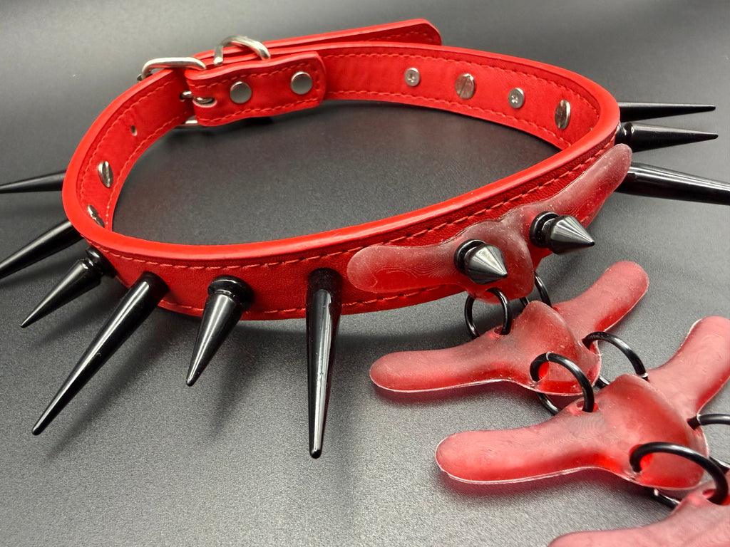 Fixed Vertebra Collar (Red / Black)