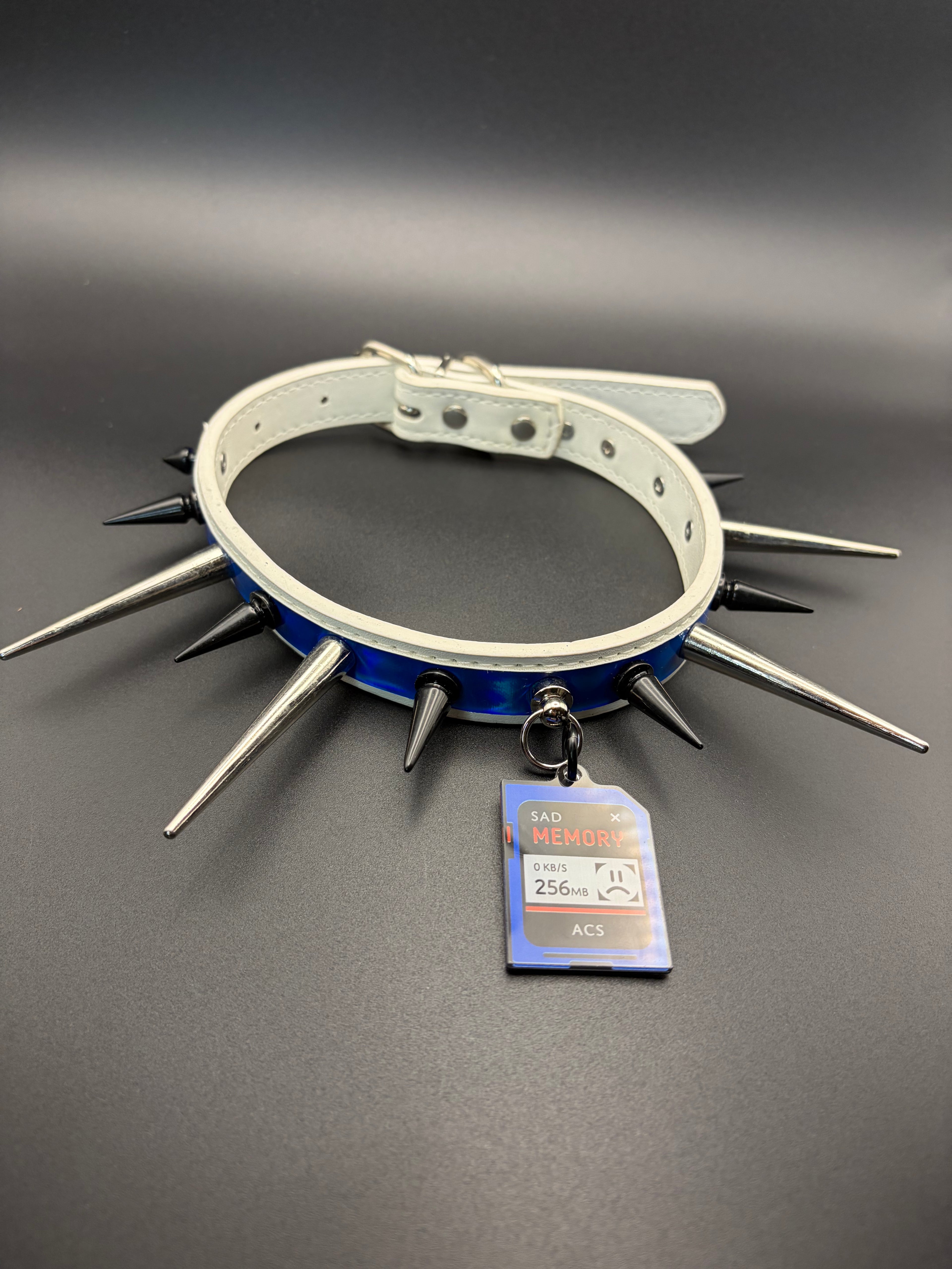 Cyber Collar (White / Blue)