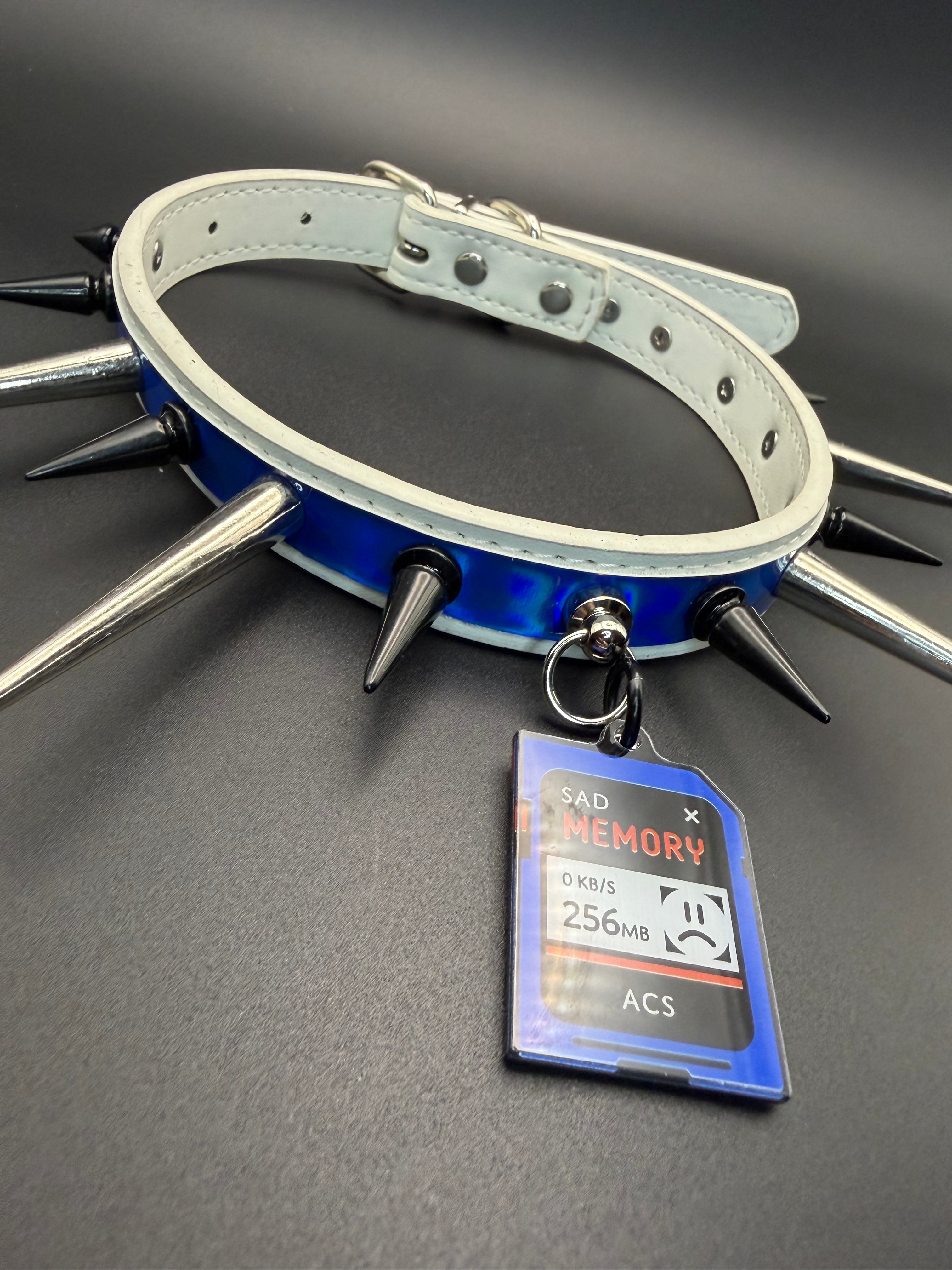 Cyber Collar (White / Blue)